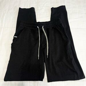 Vuori Black Elastic Waist Joggers